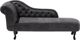 Beliani Chaise longue eco σουέτ αριστερό γκρι NIMES 8034697 4260580926244