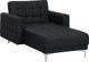 Σεζλόνγκ Beliani Graphite ABERDEEN 8034720 4260624116211