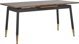 Beliani California Επεκτεινόμενη Τραπεζαρία 160/200x90cm, Σκούρο Ξύλο με Μαύρο Σκελετό