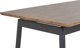Beliani California Επεκτεινόμενη Τραπεζαρία 160/200x90cm, Σκούρο Ξύλο με Μαύρο Σκελετό