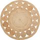 Beliani Στρογγυλό χαλί από γιούτα 120 cm μπεζ AHLAT 8497462 4251682228268