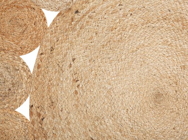 Beliani Στρογγυλό χαλί από γιούτα 120 cm μπεζ AHLAT 8497462 4251682228268