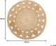 Beliani Στρογγυλό χαλί από γιούτα 120 cm μπεζ AHLAT 8497462 4251682228268