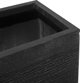 Μπελιανή Τετράγωνη γλάστρα 40 x 40 x 38 cm μαύρη ΠΑΡΟΣ 11356211 4260602372646