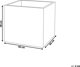 Μπελιανή Τετράγωνη γλάστρα 40 x 40 x 38 cm μαύρη ΠΑΡΟΣ 11356211 4260602372646
