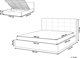 Beliani Lumarko Επενδυμένο κρεβάτι με αποθηκευτικό χώρο 180 x 200 cm γκρι LORIENT! 11755539 4251682283298