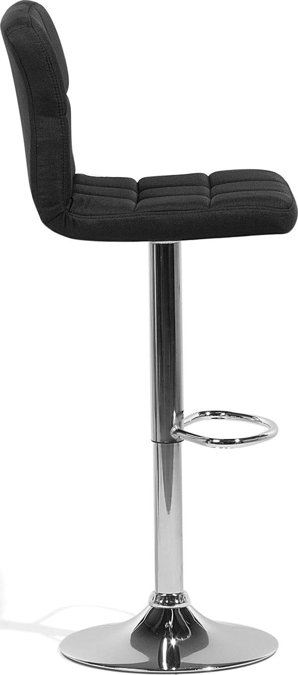 Beliani Σετ 2 ρυθμιζόμενα σκαμπό μπαρ μαύρο MARION 8397547 4260586351095
