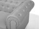 Πολυθρόνα Beliani Chesterfield, Ανοιχτό Γκρι, Ύφασμα, Κλασικό Αγγλικό Στυλ, 7984210