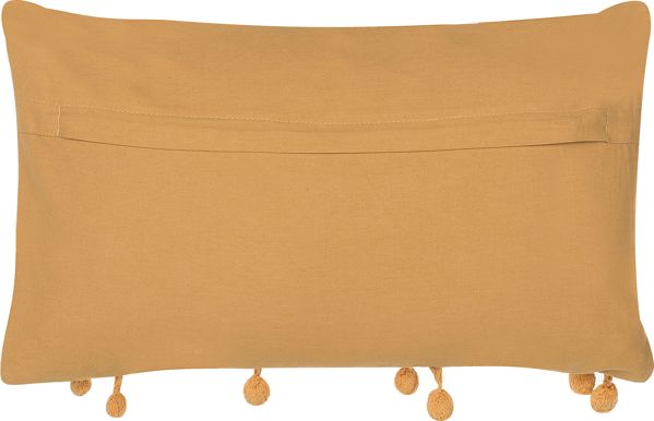 Beliani Διακοσμητικό μαξιλάρι 30 x 50 cm κίτρινο AYROOR 7984384 4251682228015