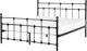 Beliani Μεταλλικό κρεβάτι 180 x 200 cm μαύρο LYNX 8406130 4260580928873