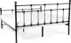 Beliani Μεταλλικό κρεβάτι 180 x 200 cm μαύρο LYNX 8406130 4260580928873