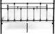 Beliani Μεταλλικό κρεβάτι 180 x 200 cm μαύρο LYNX 8406130 4260580928873