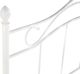 Beliani Μεταλλικό Κρεβάτι ANTLIA, Λευκό, 160 x 200 cm