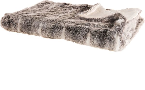 Κουβέρτα Beliani 150 x 200 cm καφέ και λευκό TADDART 7984156 4251682247498