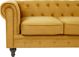 Καναπές Beliani Chesterfield 3θέσιος, Βελούδινος, Κίτρινος, 8497577