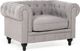 Πολυθρόνα Beliani ανοιχτό γκρι CHESTERFIELD 7984238 4260580922185