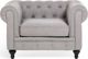Πολυθρόνα Beliani ανοιχτό γκρι CHESTERFIELD 7984238 4260580922185