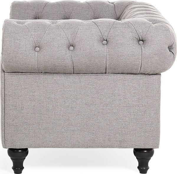Πολυθρόνα Beliani ανοιχτό γκρι CHESTERFIELD 7984238 4260580922185