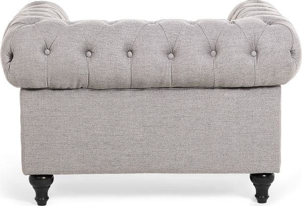 Πολυθρόνα Beliani ανοιχτό γκρι CHESTERFIELD 7984238 4260580922185