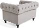 Πολυθρόνα Beliani ανοιχτό γκρι CHESTERFIELD 7984238 4260580922185
