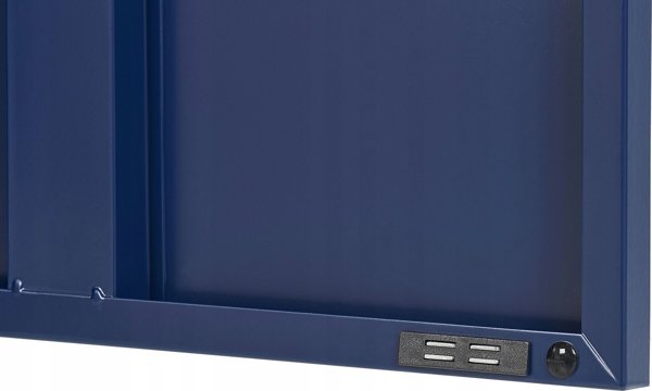 Beliani Lumarko Δίπορτο μεταλλικό ντουλάπι, σκούρο μπλε URIA! 11756903 4251682278607