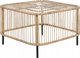 Τραπέζι κήπου Beliani 67 x 67 Natural Rattan CESENATICO Lumarko! 13514921 4255664833334