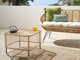 Τραπέζι κήπου Beliani 67 x 67 Natural Rattan CESENATICO Lumarko! 13514921 4255664833334