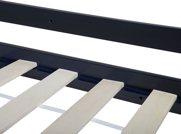Beliani Ξύλινη Κουκέτα Revin 90x200 cm Μπλε από Πεύκο Πεύκο