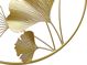Beliani Διακοσμητικό Τοίχου Bismuth, Μεταλλικό Ginkgo Φύλλα, Χρυσό, 8264002