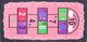 Beliani Παιδικό χαλί hopscotch 80 x 150 cm ροζ HONAZ 8034560 4251682241106