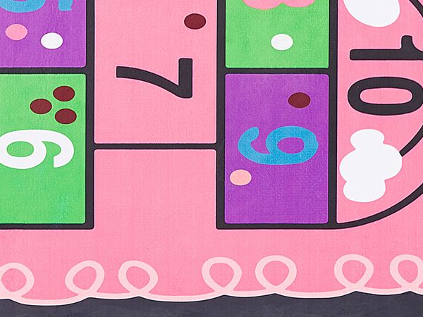 Beliani Παιδικό χαλί hopscotch 80 x 150 cm ροζ HONAZ 8034560 4251682241106