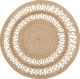 Beliani Στρογγυλό χαλί από γιούτα 120 cm μπεζ DIKILI 8497461 4251682228251