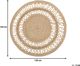 Beliani Στρογγυλό χαλί από γιούτα 120 cm μπεζ DIKILI 8497461 4251682228251