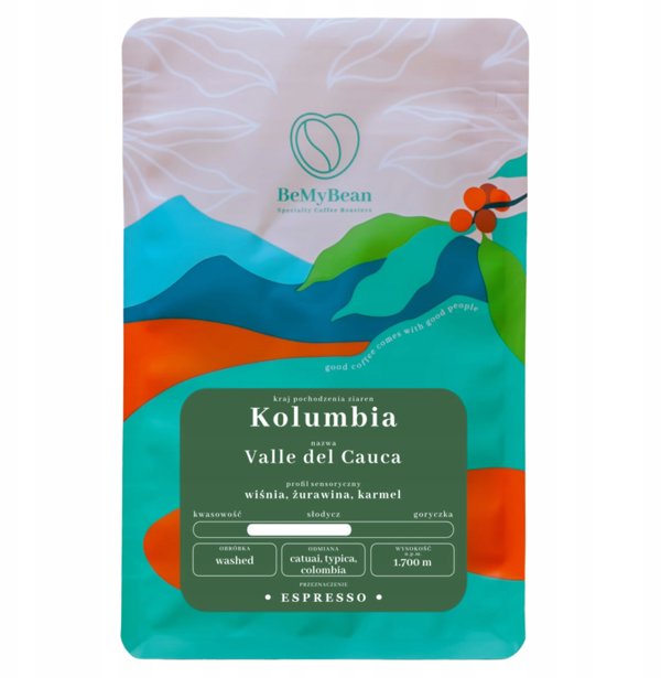 BeMyBean - κόκκοι καφέ Κολομβία Valle del Cauca Washed Espresso 250 g