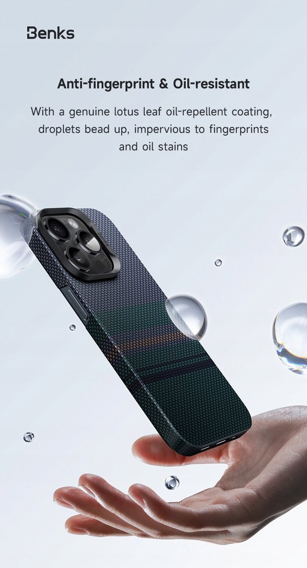 Benks Magnetic Armor Air Aurora Kevlar 600D dėklas (0066) Apple iPhone 16 Pro Max