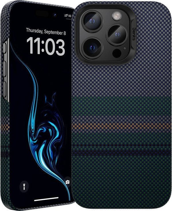Benks Magnetic Armor Air Aurora Kevlar 600D dėklas (0066) Apple iPhone 16 Pro Max