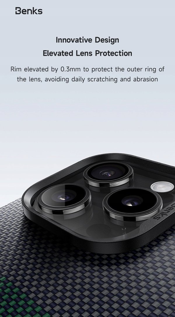Benks Magnetic Armor Air Aurora Kevlar 600D dėklas (0066) Apple iPhone 16 Pro Max