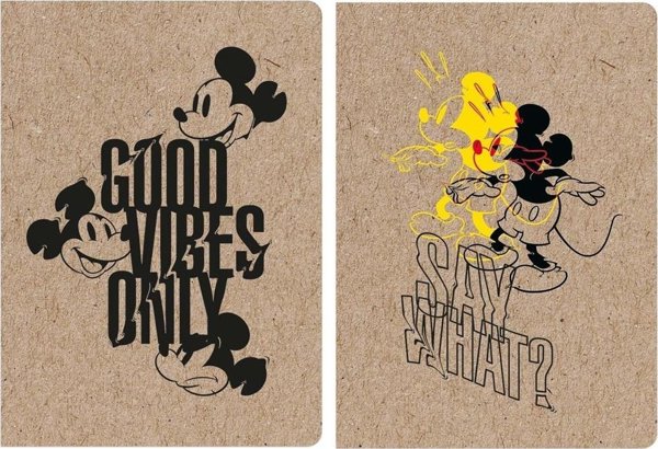 Τετράδιο A5/60K καρέ Kraft Liner Mickey (5 τεμ)