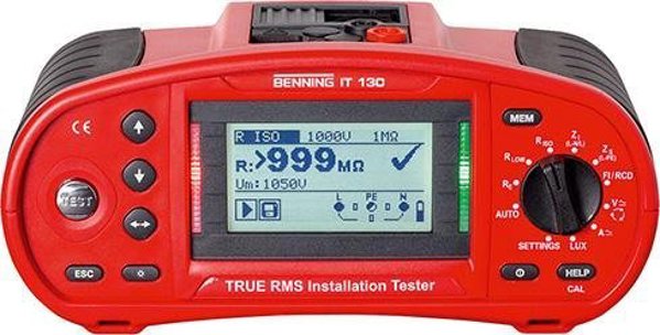 Benning IT 130 Ελεγκτής Εγκαταστάσεων Πολυλειτουργικός - Ψηφιακός Μετρητής Ηλεκτρικών Εγκαταστάσεων