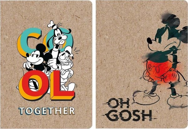 Τετράδιο Beniamin A5/60K γραμμή Kraft Liner Mickey (5τμχ)