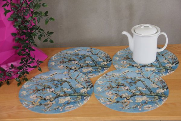 Bertoni Σετ στρογγυλών σουβέρ για το τραπέζι 4D ? ALMOND