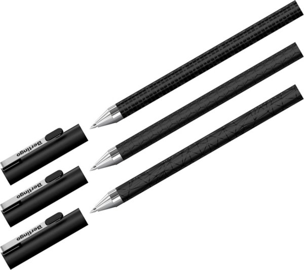 Berlingo, στυλό διαρκείας, μπλε, 24τμχ, 0.5mm, DoubleBlack