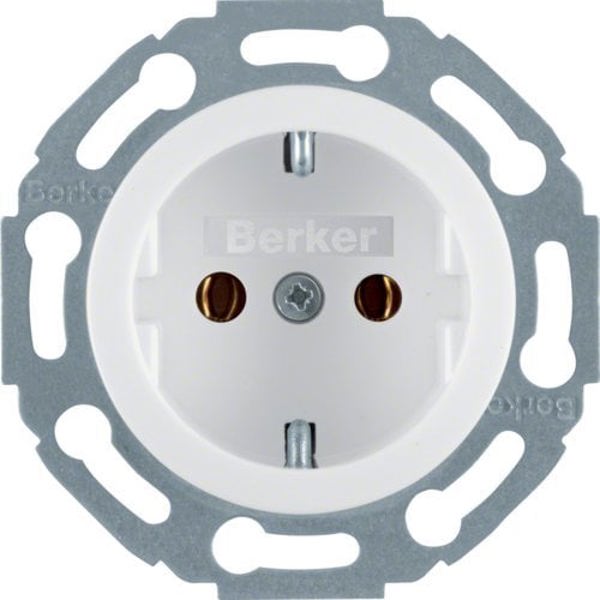 Πρίζα SCHUKO Berker 474520, 16A/250V, Λευκή, IP20
