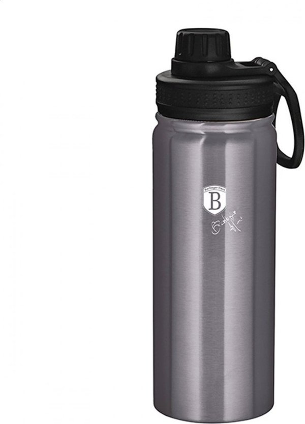 Berlinger Haus Αθλητικό Μπουκάλι 720ml Metallic Line Carbon Pro Edition BH/7763, Ανοξείδωτο Ατσάλι, Ασημί