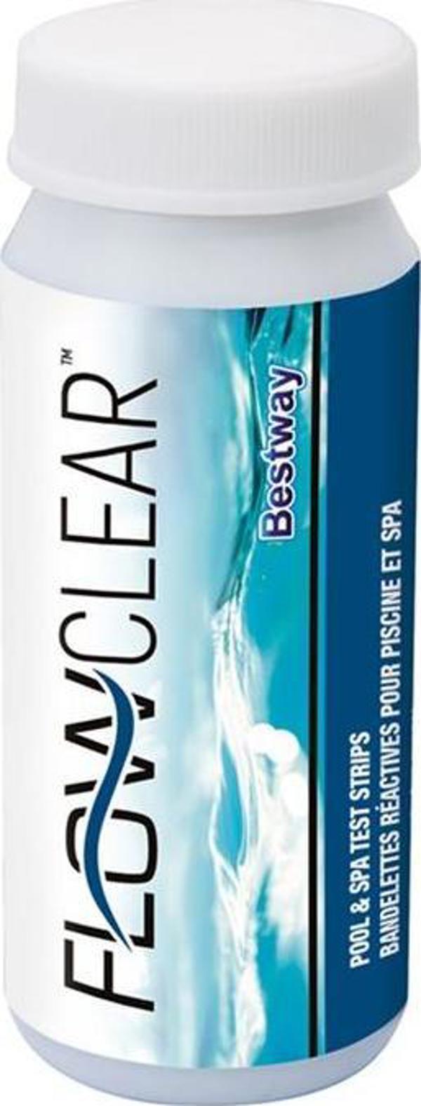 Bestway 58142 Τεστ Νερού Πισίνας 3 σε 1 για Μέτρηση pH, Χλωρίου και Αλκαλικότητας - 50 Τεμάχια
