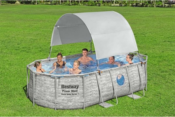 Bestway Roof για υπέργεια πισίνα, λευκό Lumarko! 14269679 6941607333266