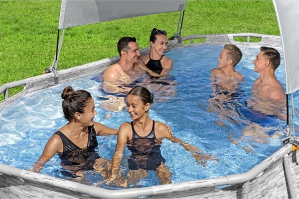 Bestway Roof για υπέργεια πισίνα, λευκό Lumarko! 14269679 6941607333266