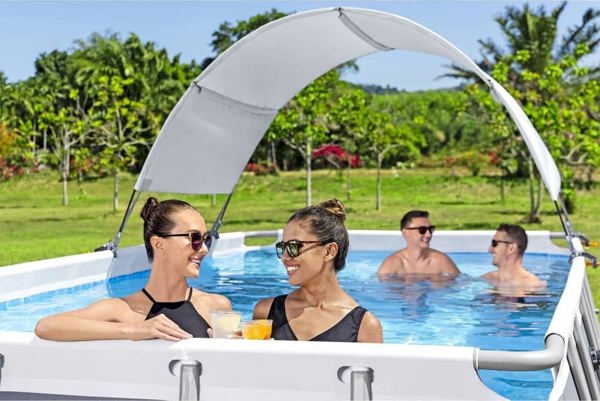 Bestway Roof για υπέργεια πισίνα, λευκό Lumarko! 14269679 6941607333266