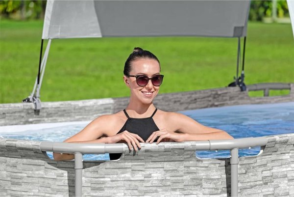 Bestway Roof για υπέργεια πισίνα, λευκό Lumarko! 14269679 6941607333266