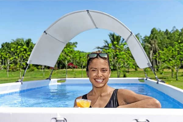 Bestway Roof για υπέργεια πισίνα, λευκό Lumarko! 14269679 6941607333266